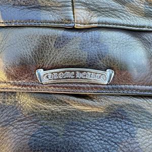 Topshow Garment Custom Vintage 6 PocketS Camo Genuine <b>Leather</b> Cargo <b>Shorts</b> <b>Men</b> - Product Image 5