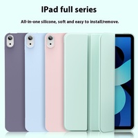 Housse de tablette multicolores TPU + PU bleu rose pour iPad, compatible avec iPad Air 4 5 10,9 pouces 10e et 11e génération