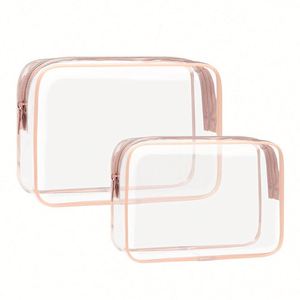 Bolsas de Maquillaje Transparentes Personalizadas S M L Baratas al por Mayor, Bolsas de Viaje Transparentes al por Mayor para Artículos de Aseo, Cumplen con las Normas de Aeropuertos y Aerolíneas - Product Image 1
