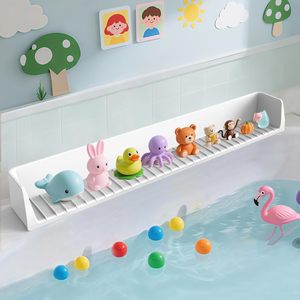 Protection anti-éclaboussures pour <span class=keywords><strong>baignoire</strong></span> avec plateau <span class=keywords><strong>de</strong></span> jeu et étagère, dotée <span class=keywords><strong>de</strong></span> ventouses puissantes, support <span class=keywords><strong>de</strong></span> rangement pour jouets à placer au-dessus <span class=keywords><strong>de</strong></span> la <span class=keywords><strong>baignoire</strong></span>, protection <span class=keywords><strong>de</strong></span> rebord <span class=keywords><strong>de</strong></span> <span class=keywords><strong>baignoire</strong></span> - Product Image 1