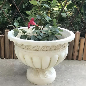 Moules à pots de fleurs réutilisables en silicone à l'intérieur et en fibre de verre à l'extérieur pour le moulage de pots en ciment et béton pour jardin, cour et usage domestique - Product Image 6