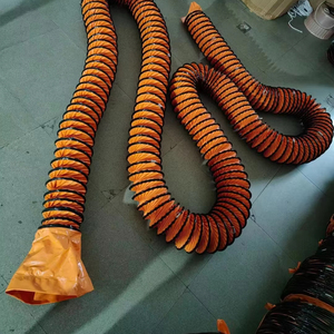 <span class=keywords><strong>PL</strong></span> 6-24 Zoll 5/10 Meter PVC flexibler Kanal luft schlauch Nylon rohr für Lüftungs ventilator Axial ventilator - Product Image 2
