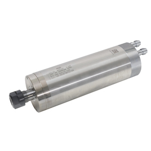 Moteur de broche pour machine-outil HQD 2.2KW 80mm 24000 tr/min à refroidissement par eau pour le travail du bois avec roulement GDZ-23 HQD 2.2KW 80mm 24000r - Product Image 1