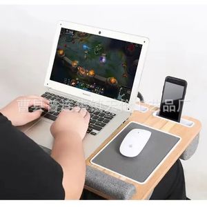 Wooden laptop desk, foldable, portable lap <b>table</b>, <b>car</b> office <b>table</b>, bed <b>table</b> - Product Image 4