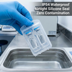 Vial Professional 2-Unit Compact Research Carrier - High-Clarity Dual-Slot PP Storage <b>Box</b> for Peptide and Exosome Samples - Product Image 4