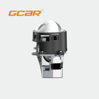 GCAR Phare Bi-LED R1 Ultra 3 pouces 85W Haute Puissance Lumière Blanche Pure 6000K Lentille Projecteur Universel pour Éclairage Extérieur Automobile