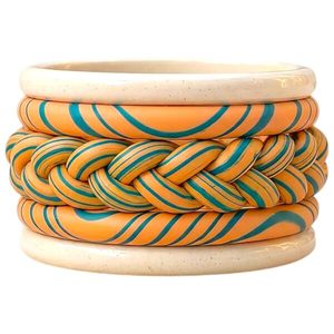 Danta Gems Dil-Ruba Classic <b>Stack</b> Handmade Lac Bangle Set for Women Traditional Ethnic Designer Bangles Trendy Layered Style - Product Image 4