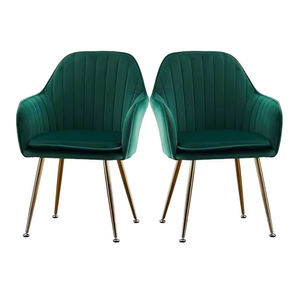 <span class=keywords><strong>Fauteuil</strong></span> moderne confortable avec pieds en métal doré, chaise d'appoint en velours <span class=keywords><strong>beige</strong></span> pour la maison, salon, salle à manger, avec coussin - Product Image 4