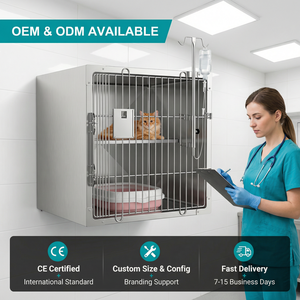 Jaula Sólida para <span class=keywords><strong>Perros</strong></span> <span class=keywords><strong>de</strong></span> Acero Inoxidable con Puerta Corredera, Bandeja Extraíble y Cerradura <span class=keywords><strong>de</strong></span> Seguridad para <span class=keywords><strong>Perros</strong></span> Grandes y Pequeños <span class=keywords><strong>de</strong></span> Raza - Product Image 6