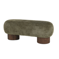 Banc en tissu moderne LAYN SINO GREEN - ÉCOLOGIQUE ET DURABLE - MEUBLE DE SALON POUR LA MAISON