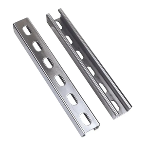 Profilés en acier galvanisé à chaud, rails en acier en forme de C 41x41 41x21, accessoires solaires pour projets solaires, système photovoltaïque - Product Image 3