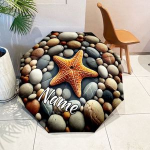 1 Pieza, Sin Pedido Mínimo, Paraguas Plegable Personalizado con Nombre de Estrella de Mar, Regalo de Playa Personalizado, Impresión UV, Pedido Individual, Ombrello Personalizzato - Product Image 1