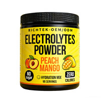 Poudre d'électrolytes Keto sans sucre ni calories, marque privée OEM, multivitamines en vrac, poudre d'hydratation sans sucre
