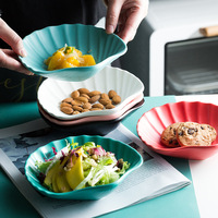 Vaisselle en céramique de style américain, bols créatifs pour dim sum et desserts, jolis bols à salade en forme de coquille, vaisselle personnalisée pour la maison