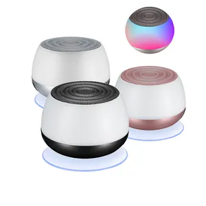 Sample Offered Wholesale Wine Cup Mini Speaker Portable Hands-free Outdoor Colorful LED Wireless Speaker Custom Accept