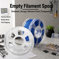 Bobine en plastique réutilisable de 200 mm vide de 1 kg pour filament d'imprimante 3D, bobine d'emballage pour filament PETG ABS de 1,75 mm