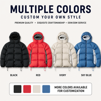 Veste matelassée personnalisée pour homme avec manches contrastantes, en nylon Ripstop, à ourlet élastique, style doudoune à bulles