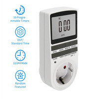 Cowell TM02 Prise intelligente avec minuterie numérique cyclique 7 jours, prise de courant avec écran LCD, programmation de la minuterie, contrôle de la minuterie, utilisation en cuisine, CE/ROHS