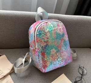 Zaino da viaggio con paillettes arcobaleno colorato <span class=keywords><strong>per</strong></span> ragazze Versatile in pelle sintetica borsa da scuola graziosa nuova progettazione <span class=keywords><strong>per</strong></span> i bambini - Product Image 3
