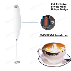Campione gratuito Culi per miscelatore portatile Ultra veloce macchina elettrica schiuma frusta con 2 batterie <span class=keywords><strong>Duracell</strong></span> latte - Product Image 3