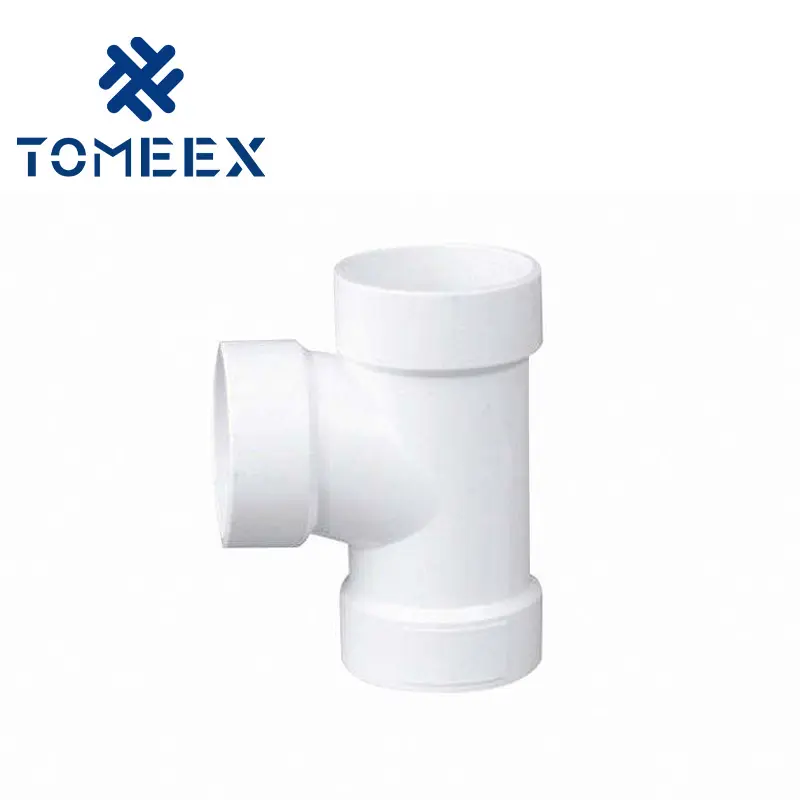 PVC DWV Fitting Drain fitting Factory Outlet Tee Furniture Pvc Fittings Tee For Water Supply