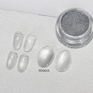 Polvo Magnético para Uñas de Gel, Color Ojo de Gato Plateado, Tamaño Más Pequeño, Último Modelo - Product Image 1