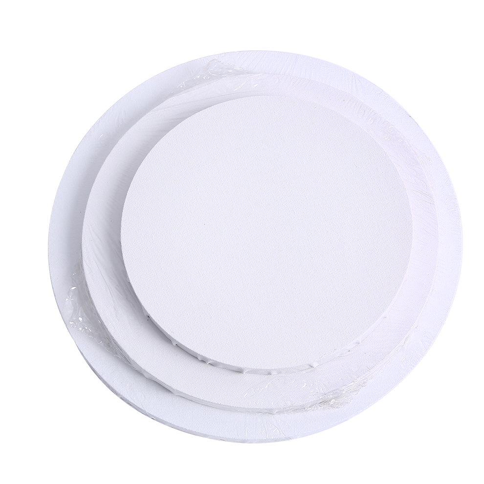 Высокое качество форма холст круг холст деревянная рамка художественная живопись холст