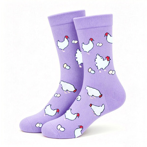 Calcetines Divertidos de Animales 2026: Lindos Corgi, Unicornio, Gato, Panda, Perro, Ganso. Calcetines de Algodón hasta la Pantorrilla, Unisex, para Adultos. Venta al por Mayor, Personalizados. - Product Image 4
