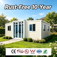 Casa Prefabricada de 20 pies, Tipo Tiny House, 2 Dormitorios, Completamente Amueblada, Expandible, Aislada Acústicamente y Resistente a la Humedad, con Terraza