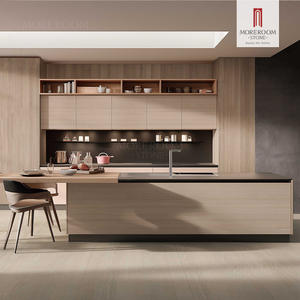 Dalles de pierre frittée 3000x1200mm, surface mate imitation bois Lyptus, pierre artificielle 6mm pour murs intérieurs et comptoirs - Product Image 3