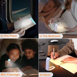 Chất lượng cao USB có thể sạc lại đèn đọc sách mới nhất phong cách thời trang Clip cuốn sách ánh sáng trắng tốt cho phòng ngủ giá rẻ giá - Product Image 5