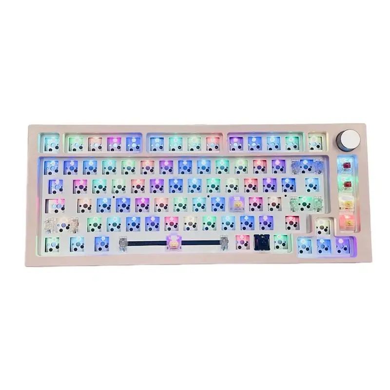 Nächstes Mal 75% Layout Hot Swap 82 Tasten RGB Light Wired Knob Mechanisches Gaming-Tastatur-Kit