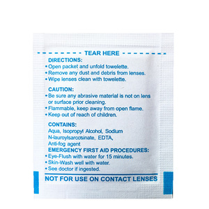Toalhetes de lentes descartáveis para óculos Limpeza da tela do telefone móvel Limpeza úmida <span class=keywords><strong>Anti</strong></span>-Fog Limpeza de papel Toalhetes húmidos - Product Image 4