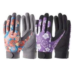 Factory Made Breathable Flowers Sublimation <b>Gardening</b> Gloves Comfortable for Adults Good Quality Hand Safety <b>Gardening</b> Gloves - Product Image 1