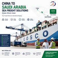 Expédition maritime et aérienne DDP 1688 la moins chère et la plus rapide de Chine vers l'Arabie Saoudite, porte à porte, fret maritime express LCL, Alibaba 24/7