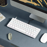 OEM ODM Personnalisé pour Clavier de Jeu Ergonomique Filaire RGB Étanche Métallique Mécanique pour Ordinateur Portable Stock en Gros