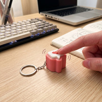 Porte-clés anti-stress imprimé en 3D avec message cœur, jouet de poche mignon avec son de clic satisfaisant, idéal pour un cadeau d'anniversaire