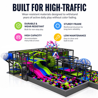 Équipement de parc d'aventure modulaire commercial, aire de jeux intérieure pour enfants avec blocs de mousse