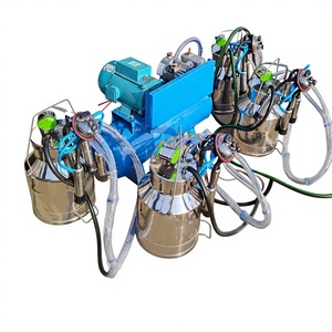 Portable Cow Buffalo Goat Milking Machine <b>Vacuum</b> <b>Pump</b> Stainless Steel Dairy Farm Automatic Multi Cluster Milk Machine - Product Image 2