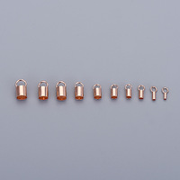 Capuchon en argent Sterling 925 pour la fabrication de bijoux, 5 pièces de bonne qualité, en cuir, matériel pour le bricolage