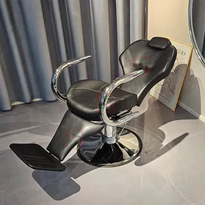 Clássica Vintage Lavar Cabelo Recling Salon Chair Profeesonal Homens Barbeiro Cadeiras