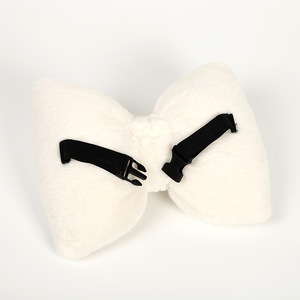 Coussin de tête de siège auto en peluche, imitation fourrure de lapin, support de nuque, coussin de soutien, chaud et confortable pour l'hiver, ensemble d'accessoires automobiles - Product Image 4