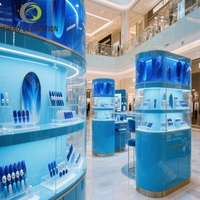 Présentoir élégant pour ongles Centre commercial de beauté Kiosque de vernis à ongles Table à ongles Stand attrayant pour centre commercial Kiosque pour centre commercial