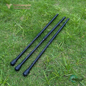 <b>Foldable</b> Metal Round Outdoor <b>Table</b> with Tripod Base Minimalist Design for Camping and Patio Use - Product Image 6