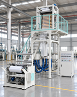 Machine de soufflage de film haute vitesse SJ-H60 FM1000 pour la production de sacs gilet de supermarché, sacs poubelle, et films HDPE/LDPE