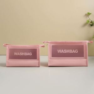 Custom Toiletry Bag <b>Travel</b> Wash Bag High Quality PVC Waterproof Toiletry <b>Handbag</b> Makeup Cosmetic Bag with Zipper - Product Image 3