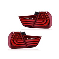 Ensemble de feux arrière à LED à fibre optique pour BMW Série 3 E90 318i 320i 2005-2008, clignotants arrière modifiés, feux de freinage