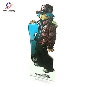 Carton publicitaire pliable avec impression de logo personnalisé Découpes d'animaux Papier d'affichage ondulé Présentoir lama de conception de voyageur debout humain - Product Image 4