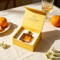 Boîte cadeau magnétique rouge vin, logo framboise doré, insert en mousse personnalisé, boîte rigide pour l'emballage d'une seule bouteille de parfum