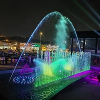 Fuente de agua de baile Musical de diseño personalizado 3D para Centro Comercial Plaza Pool Square con sistema de controlador DMX512 colorido